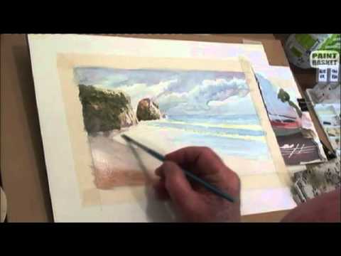 480x360 How To Paint A Seascape In Watercolor - Painting Seascapes In Watercolour