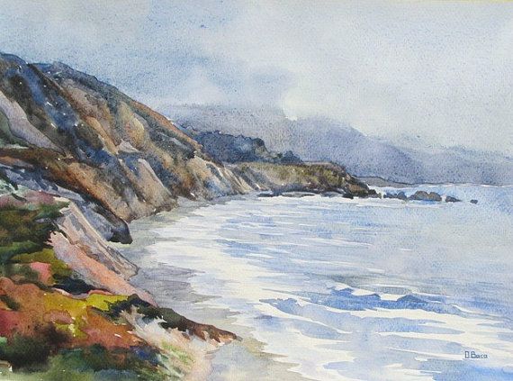 570x423 55 Best Watercolor Images On Watercolor Painting - Painting Seascapes In Watercolour
