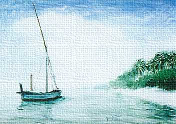 352x247 Malaysia, Penang, Seascape, Landscape Watercolor, Watercolour - Painting Seascapes In Watercolour