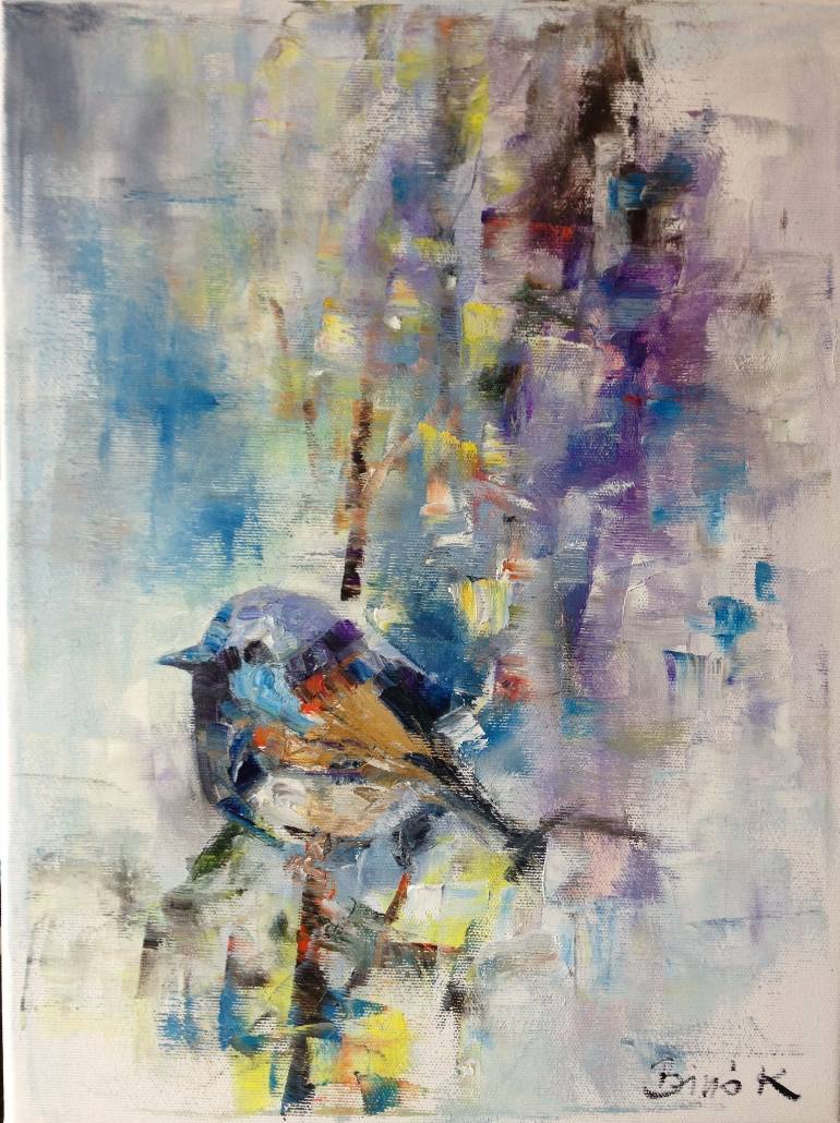 770x1030 Saatchi Art Abstract Bird Painting Series. Art By Konrad Biro - Painting Series