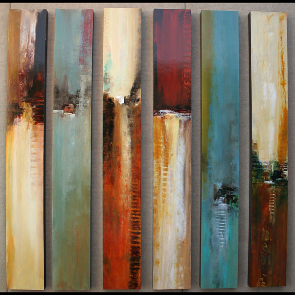 600x600 Wall Sculpture Mixed Media Paintings On Birch On Behance - Painting Series