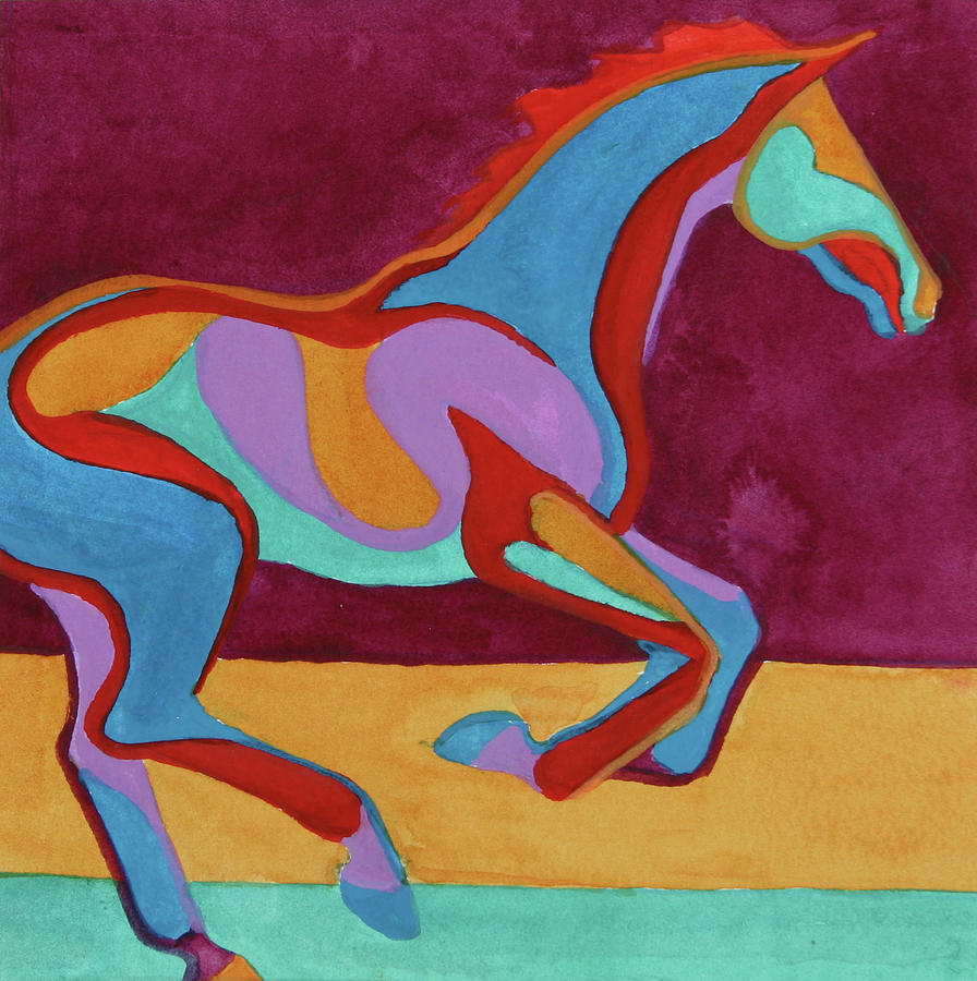 896x900 Equine Shapes X Painting By Robyn Ryan - Painting Shapes