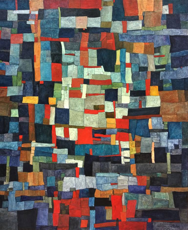 770x943 Saatchi Art Color Shapes Painting By Ann Rita Wold - Painting Shapes