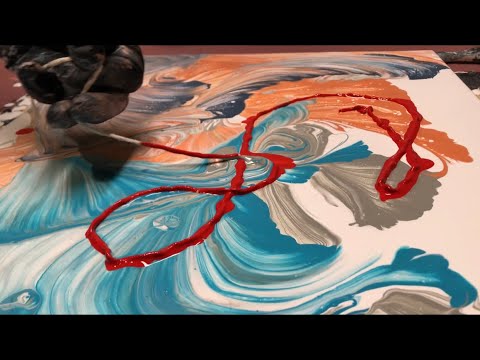 480x360 Fluid Painting Acrylic String Swipe Fluid Art Wigglz Art Please - Painting Share