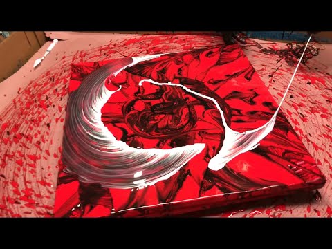 480x360 Fluid Painting String Technique!! Acrylic Pouring Easy Beginners - Painting Share