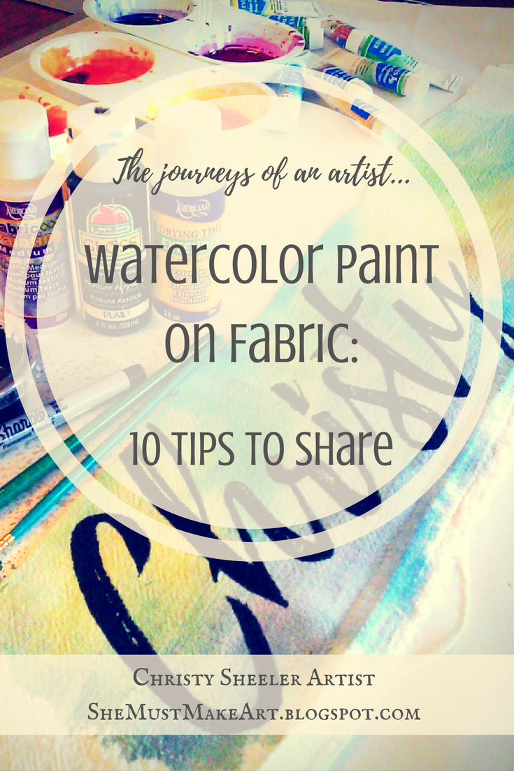 735x1102 She Must Make Art Watercolor Paint On Fabric 10 Tips To Share - Painting Share