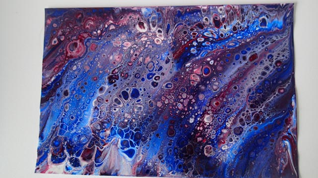 640x360 Swiping With Red, White And Blue On Photo Paper - Painting Share