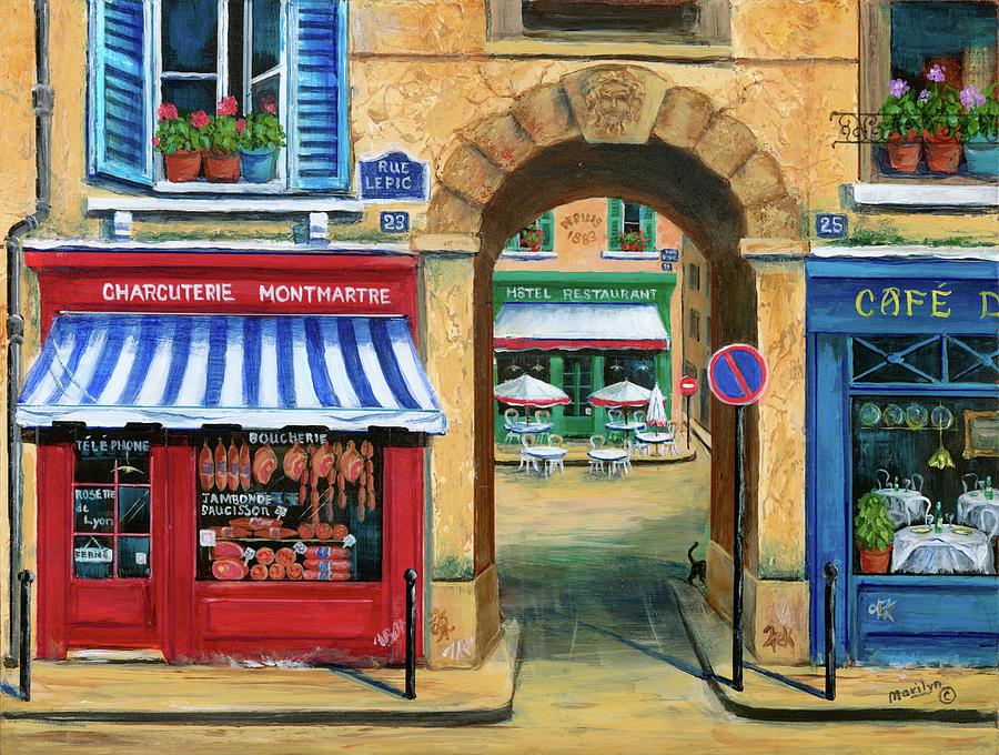 Витрины картины. Витрина кафе Франция 19 век. Париж кафе на улице Монмартр. Уличное кафе. Витрина рисунок.