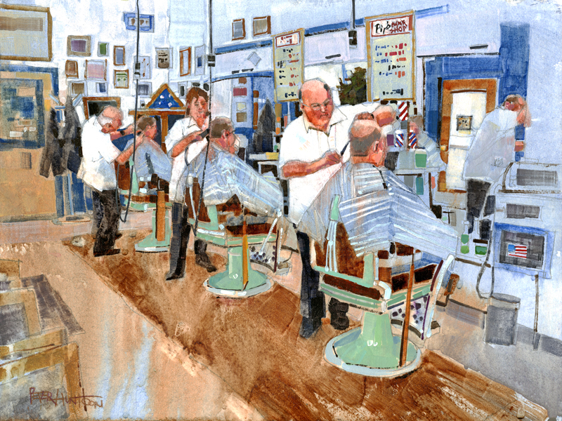 Painting shop. Импрессионизм парикмахерская. Barber shop Painting. Пименов барбер. Bernard Barber «наука и социальный порядок».