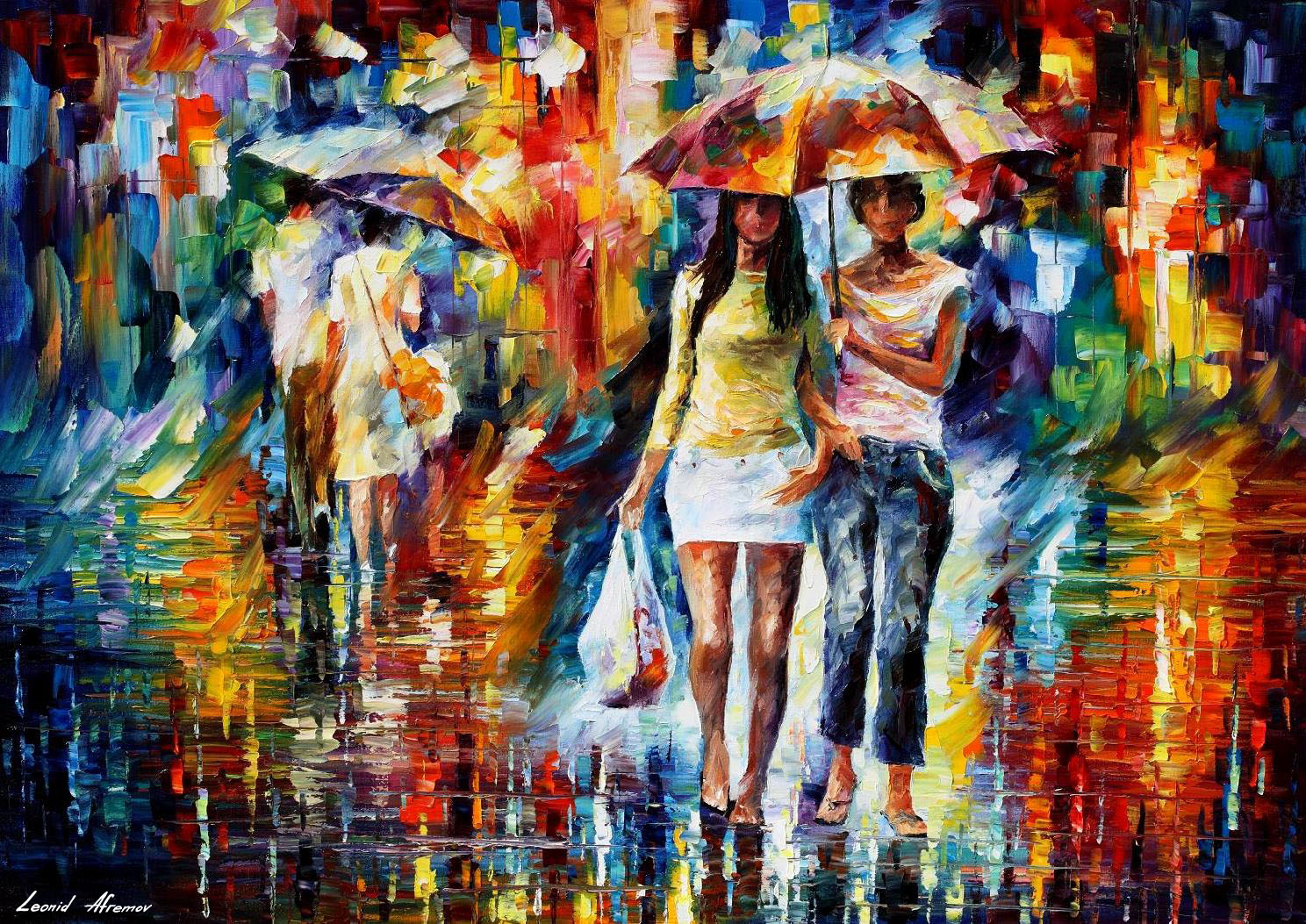 1488x1053 Leonid Afremov, Oil On Canvas, Palette Knife, Buy Original - Painting Shopping
