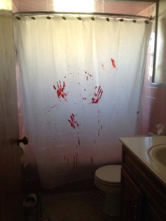 337x449 Glow In The Dark Shower Curtain Glow In The Dark Embroidery Fabric - Painting Shower Curtain