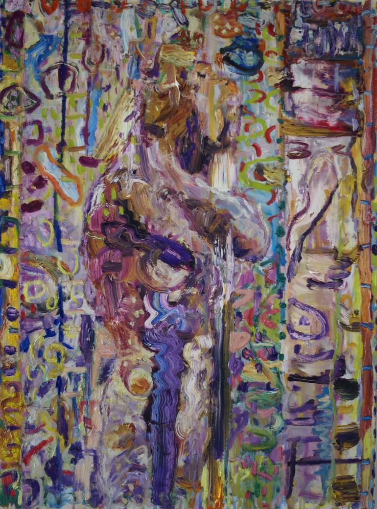 770x1040 Saatchi Art Shower Curtain Painting By Compulsive Painter - Painting Shower Curtain