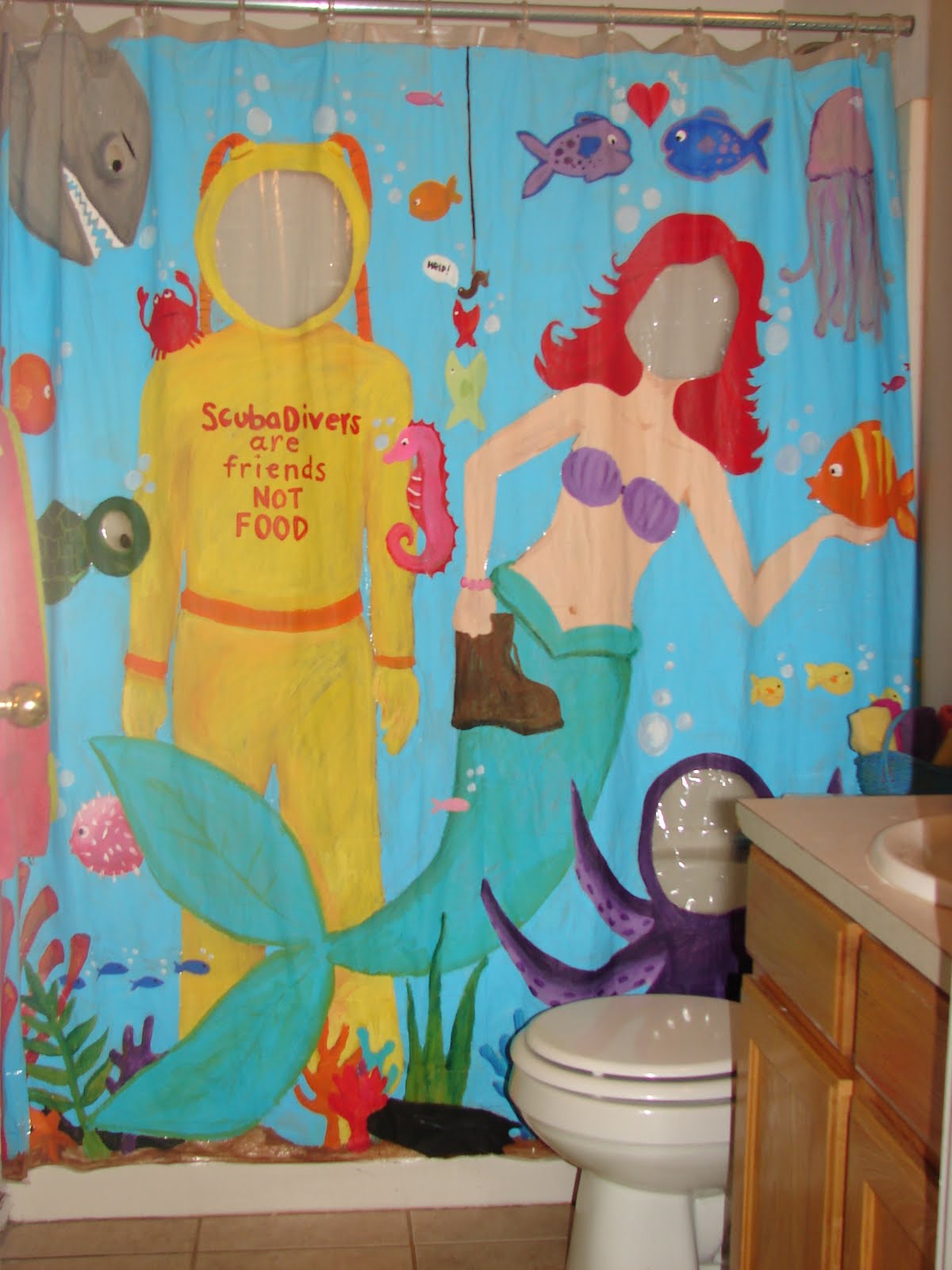 1200x1600 Sytyc Painted Shower Curtain - Painting Shower Curtain