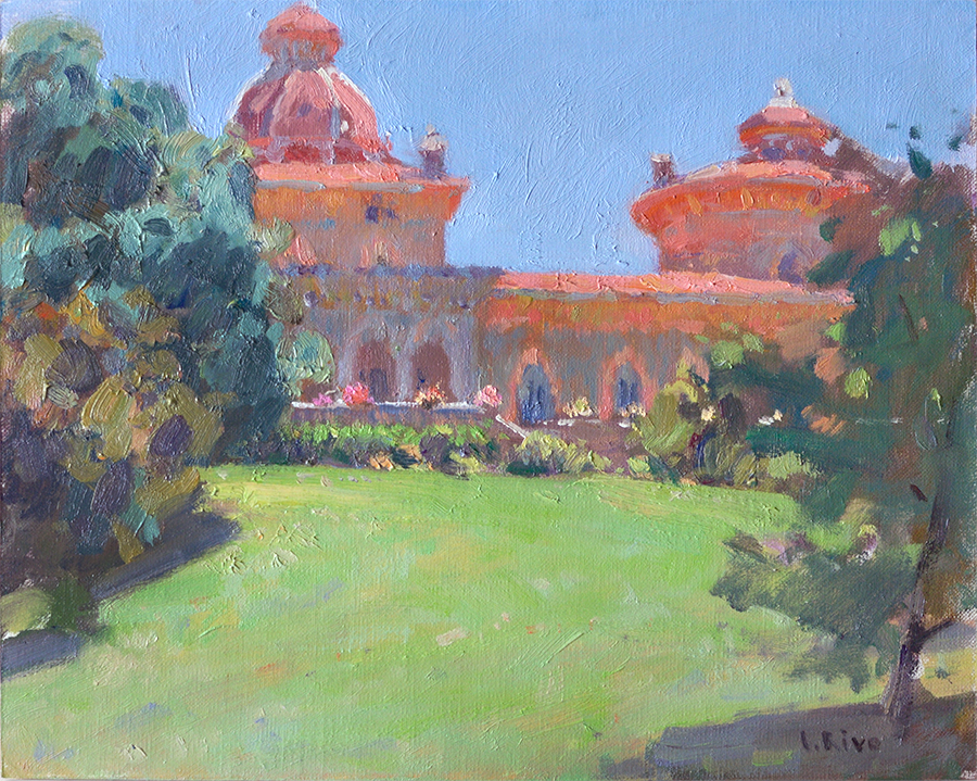 900x719 Lena Rivo's Painting Blog Summer Morning In The Park - Painting Sintra