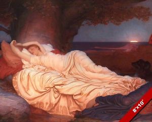 300x240 Beautiful Sleeping Woman At Dusk Sunset Beauty Painting Art Real - Painting Sleeping Woman