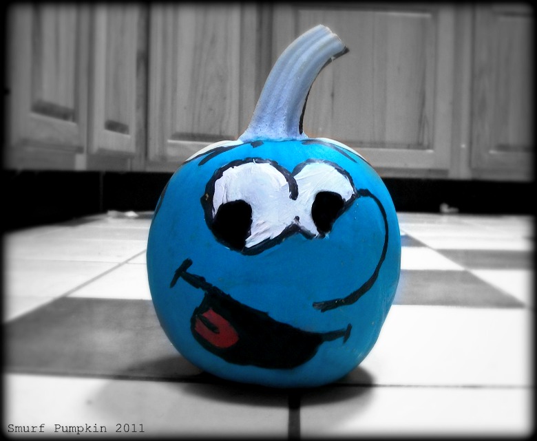 780x641 Smurf Pumpkin 2011 By Drawingbooks - Painting Smurf