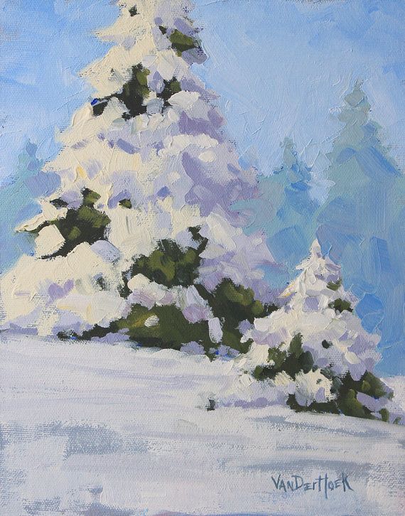 570x726 Wrapped In White - Painting Snow On Trees