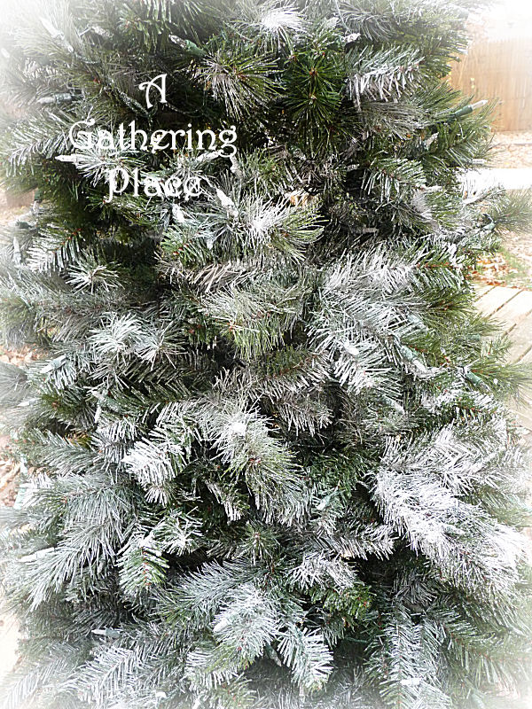 600x800 How To Paint Your Christmas Tree~~~ Winter White Wonderland - Painting Snow On Trees