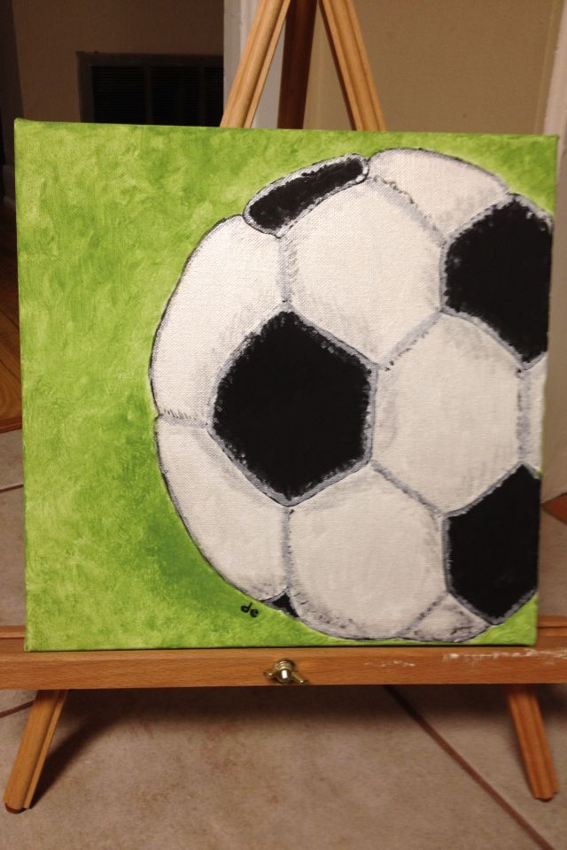 640x960 Soccer Ball Canvas Painting. Art - Painting Soccer Ball