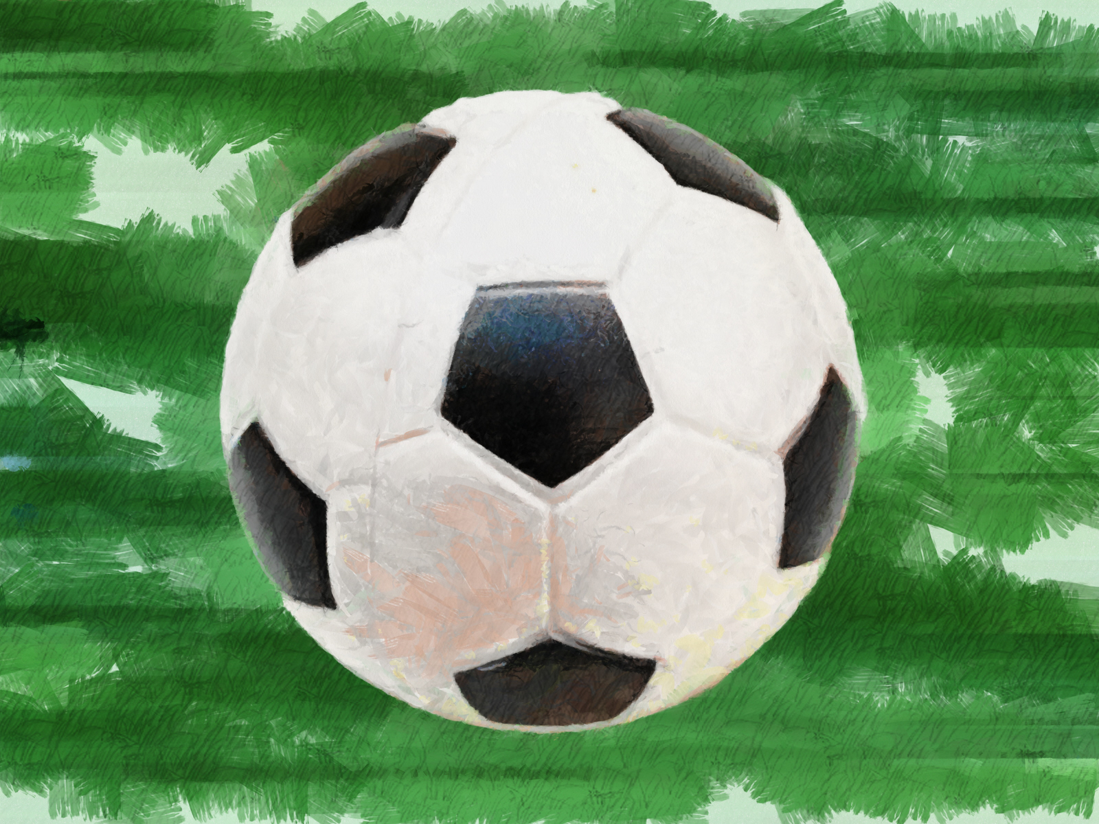 1600x1200 Free Stock Photo 9509 Soccer Ball Painting 0 Freeimageslive - Painting Soccer Ball