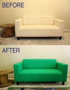 236x305 How To Paint A Couch And Diy Chalk Paint Blogger Home Projects - Painting Sofa