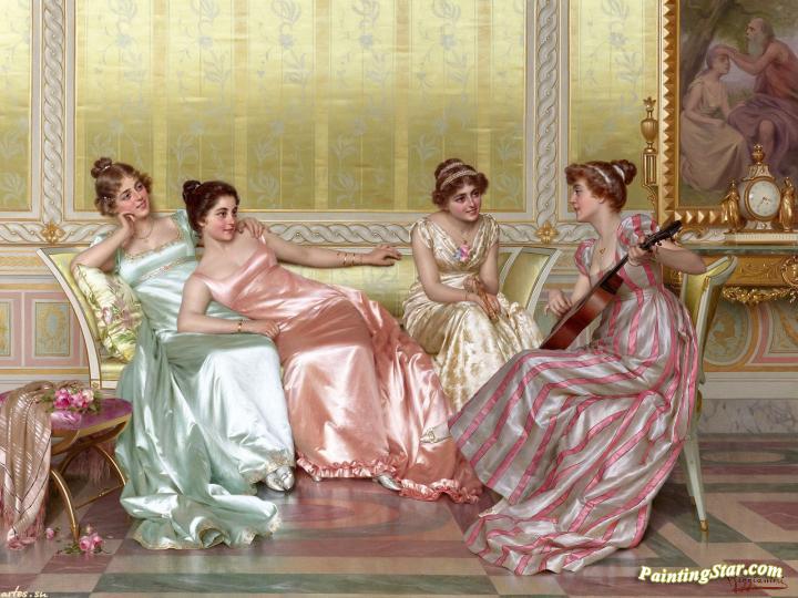 720x540 La Artwork By Vittorio Reggianini Oil Painting Amp Art Prints - Painting Soiree