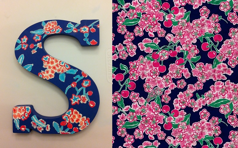 776x484 Samantha Elisabeth [Sorority Stuff] How To Paint A Lilly Print - Painting Sorority Letters