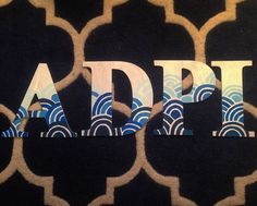 236x189 Should Make Our Letters Like These But Each Letter In Tones Of Our - Painting Sorority Letters