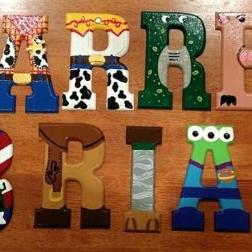 354x354 Wooden Letter Design Hand Painted Wooden Letter N Greek Wooden - Painting Sorority Letters