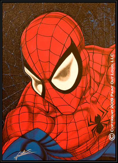 400x555 Neal Hamilton - Painting Spiderman Online