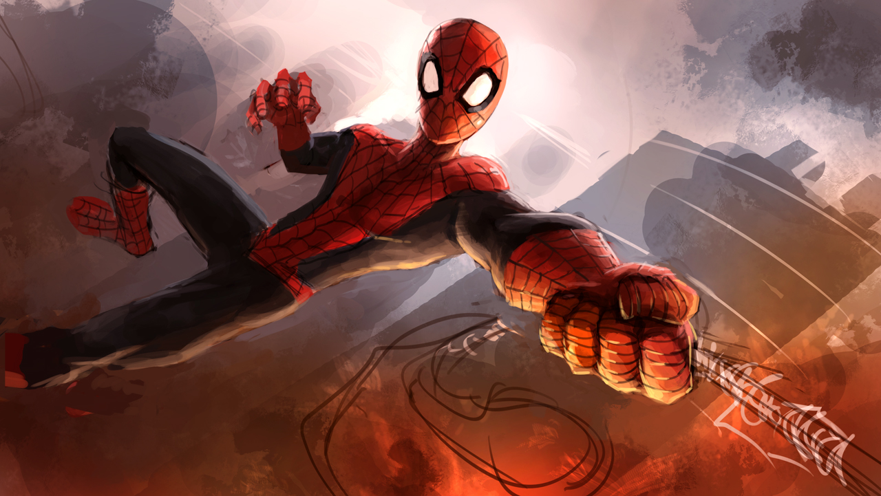 1280x721 Digital Painting Tutorial Amazing Spider Man Part 2 - Painting Spiderman Online