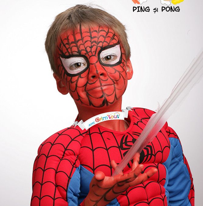 667x675 Face Painting Spiderman 3 Magazin Online Ping Si Pong - Painting Spiderman Online
