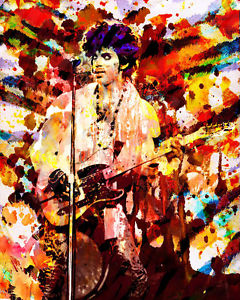 240x300 Prince Pop Print, Prince Painting, Splatter Art Ebay - Painting Splatter