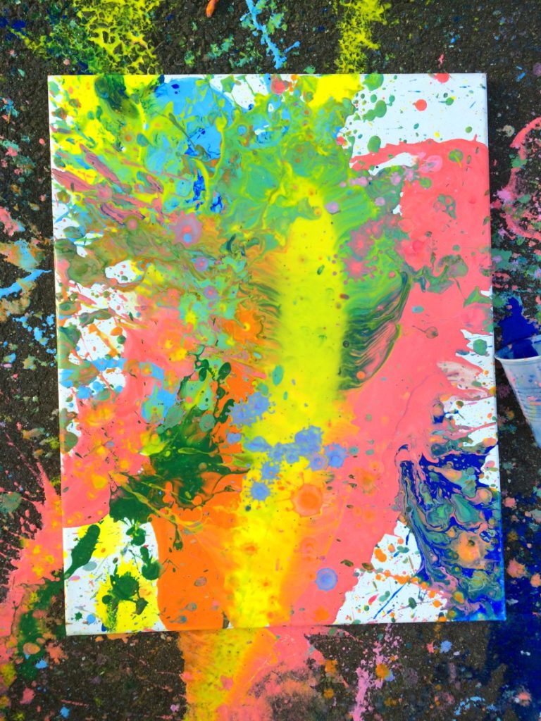 768x1024 Splatter Pour Painting - Painting Splatter
