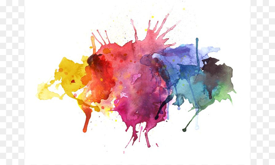 900x540 Watercolor Painting Illustration - Painting Splatter