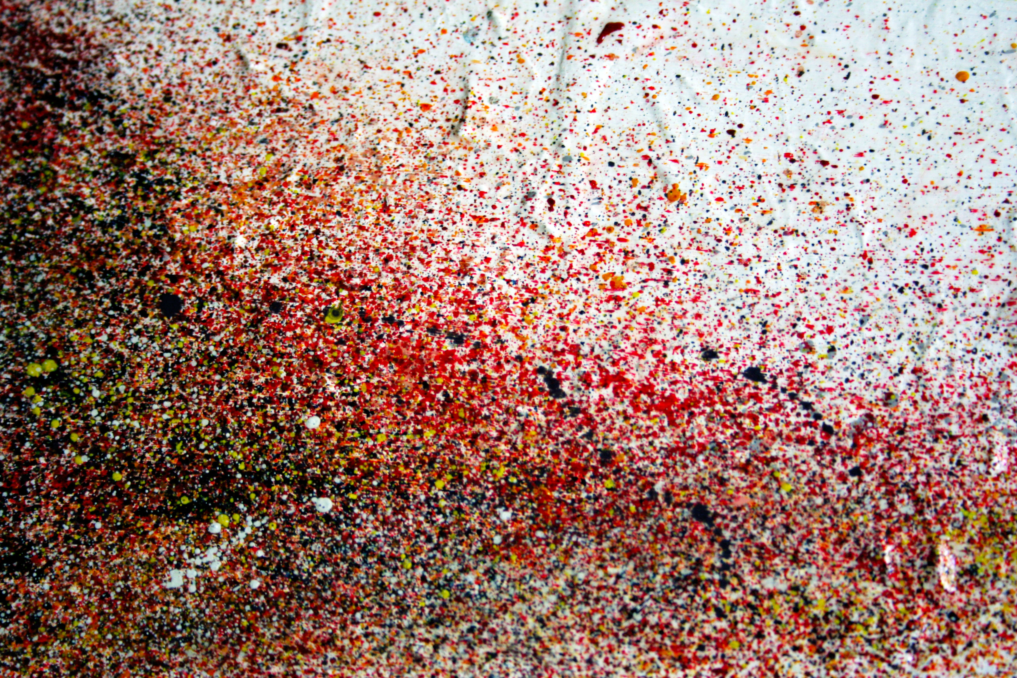 3456x2304 Canvas A Patriot In Prague - Painting Splatter