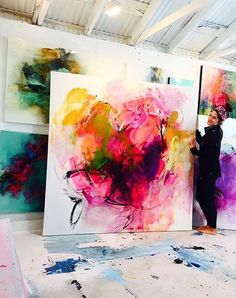 236x298 Expressionist Art Abstract Painting Splatter Xl Art Original - Painting Splatter