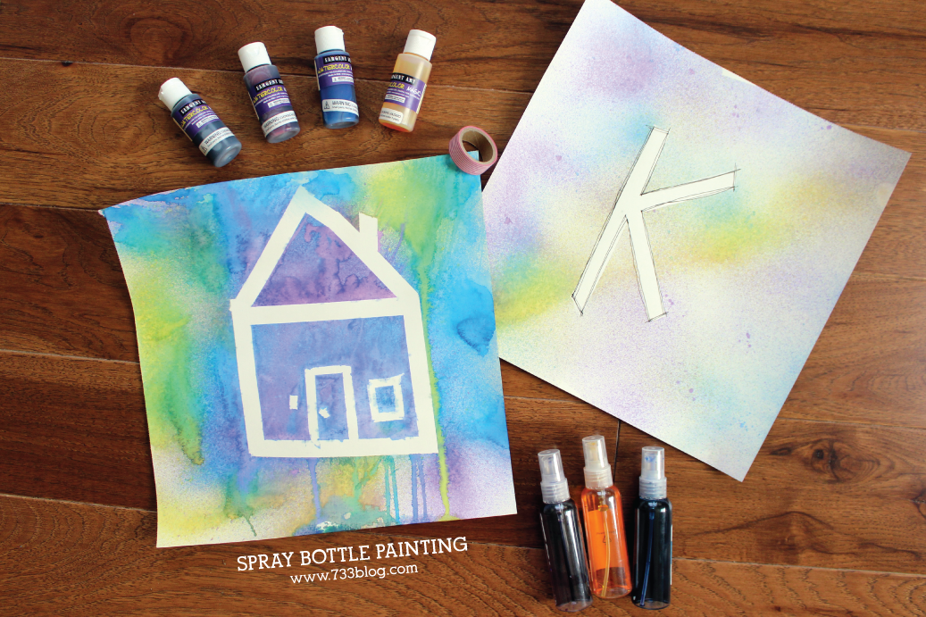 1037x691 Painting With Spray Bottles - Painting Spray Bottle