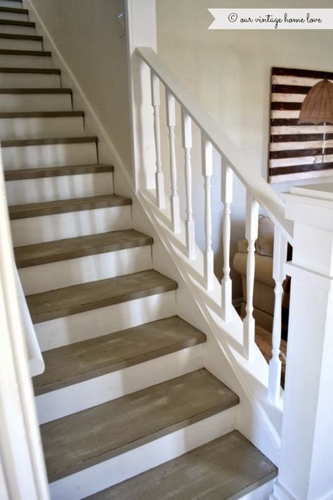 474x711 The Stairs Were Painted With Annie Sloan Chalk Paint In French - Painting Stairs