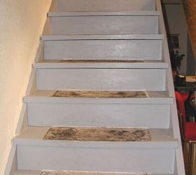 280x250 Diy Make Your Painted Staircase Look Like Real Wood Again Hometalk - Painting Stairs