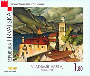 300x252 Korcula On Vintage Stamp - Painting Stamps