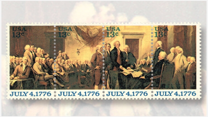 730x410 A Philatelic Birthday Tribute To The Declaration Of Independence - Painting Stamps