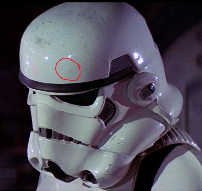 680x646 Rs Prop Master Stunt Helmet Head Bump - Painting Stormtrooper Helmet