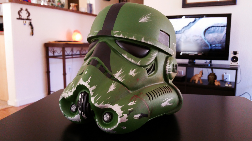 custom painted stormtrooper helmet