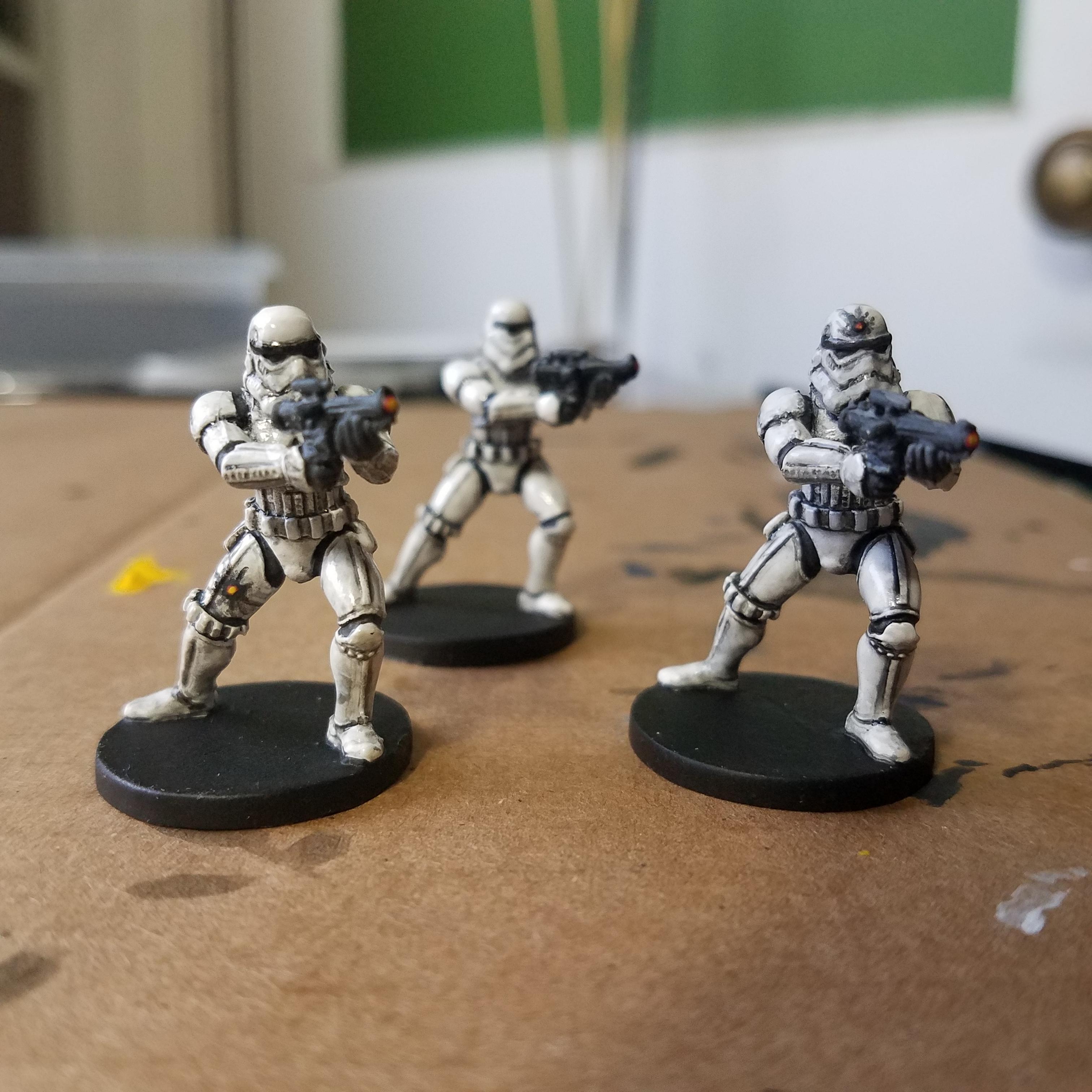 3024x3024 My First Time Painting Miniatures. Finished Up A Set - Painting Stormtroopers