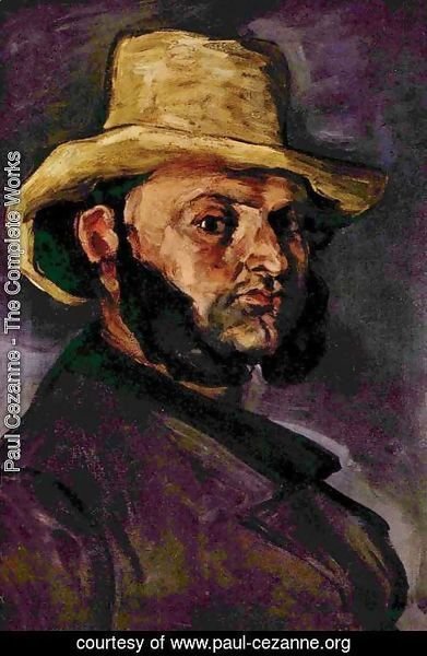 391x600 Paul Cezanne - Painting Straw Hats