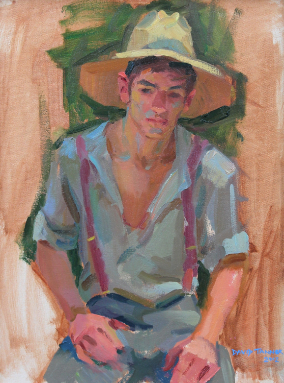 558x750 David Tanner - Painting Straw Hats