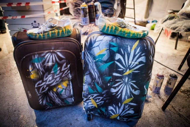650x433 Suitcase As Art Object - Painting Suitcase