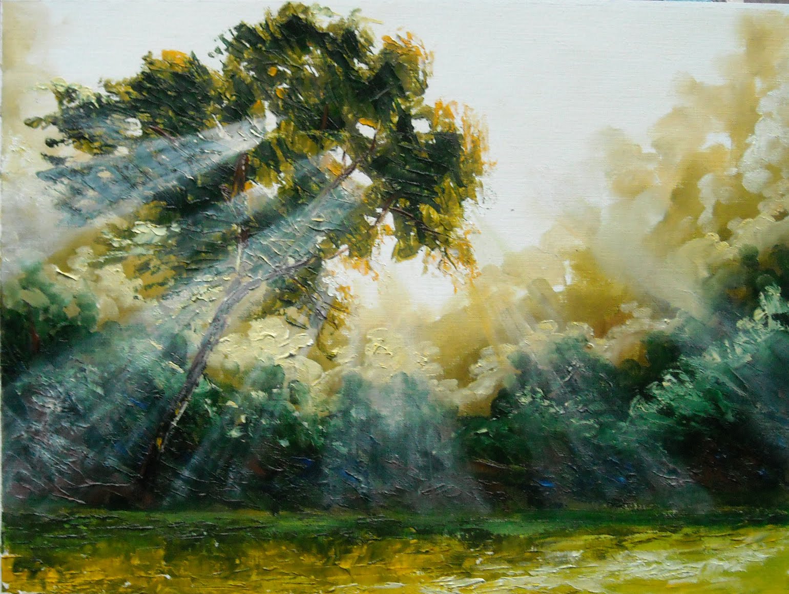 1540x1160 Oil Painting With Lana Kanyo Sun Light - Painting Sunlight