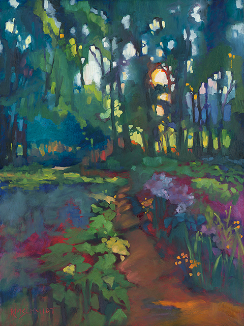 480x640 Just Landscape Animal Floral Garden Still Life Paintings By - Painting Sunlight Through Trees